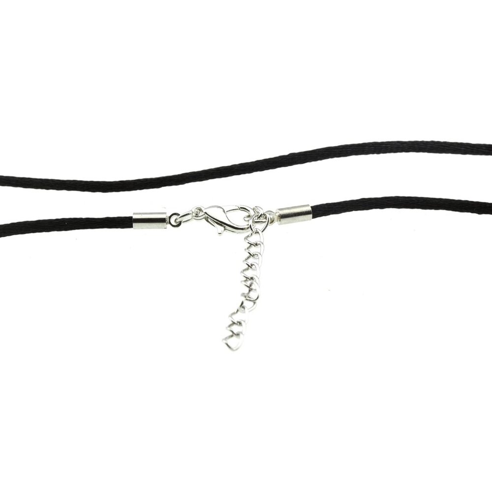 Silk Satin Cord Rope Necklace Chain with Hypoallergenic Clasp - 14" 16" 18" 20"